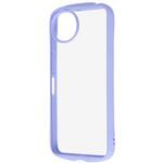 AQUOS wish5 Like standard Puffull 耐衝撃 バンパー ハイブリッドケース/ペールブルー レイ・アウト