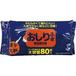 やわらかくて破れにくい大判厚手おしりふき 大容量80枚入り オーミケンシ