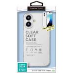 iPhone 16 Plus用 クリアソフトケース [クリア] PGA