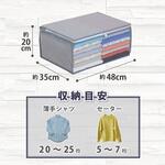 衣類整理袋3枚組(シンプルグレイ) アストロ