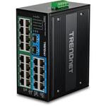 26ポート 強化型産業用ギガビット PoE+スイッチ TRENDnet