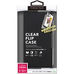 PG-24ACF04BK iPhone 16用 クリアフリップケース [ナイロンメッシュ調/ブラック] PGA