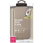 PG-24AGF02BE iPhone 16用 ガラスフリップケース [ベージュ] PGA