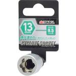 サイクロンソケット 9.5mm角 TAKAGI(高儀) ソケットレンチ用ソケット