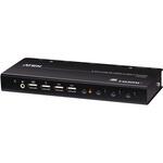 4ポート USB HDMI KVMP(TM)スイッチ(4K60p対応、2ポートUSB 2.0ハブ搭載 ATEN