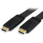 HDMI 1.4 ケーブル/5m/フラットタイプ/イーサネット対応/High Speed HDMI&reg；/オス-オス/ブラック/ウルトラHD UHD モニターケーブル StarTech.com