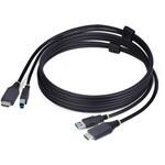 KVMケーブル/1.8m/HDMI & USB 3.0 Type-A - Type-B 5Gbps/4K60Hz/PC パソコン自動切替器用ケーブル StarTech.com