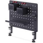 ペグボード/クランプ式/縦42 x 横32cm/トレー フック マグネットなどアクセサリー付属/ブラック/有孔パネル 卓上 デスク上収納 パンチングボード StarTech.com