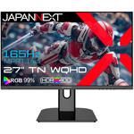 ディスプレイ27型/2560×1440/HDMI×2、DP×2/ブラック/スピーカー有/2年保証 JAPANNEXT