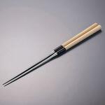 極上白木柄 盛箸(積層強化木柄付)180mm TKG