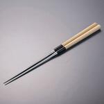 極上白木柄 盛箸(積層強化木柄付)210mm TKG