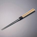 極上白木柄 盛箸(積層強化木柄付)240mm TKG