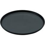D470 JE メラミンラウンドフラットプレート  21cm  ブラック TKG