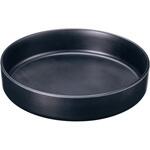 D468 JE メラミンラウンドディッシュ  21cmブラック TKG