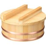 椹・ちらし桶(ウレタン塗装)蓋付  浅型 ヤマコー