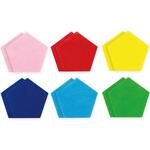 5角形フェルト6色組 各2枚 アーテック[学校教材・教育玩具]