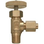 真鍮製  銅管用スリーブ付フレアタイプ継手 ミニチュアバルブ(アングルタイプ)  SVDS 三興マテリアルサプライ