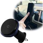 MagSafe対応 ファンつき車載ワイヤレス充電器 エアコン吹き出し口用 ブラック MagSafe非対応機種・ケースも使える Smart Stock
