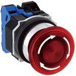 Φ30 亜鉛ダイカスト製シリーズ 照光押しボタンスイッチ (大形プッシュロックターンリセット形 LED) IDEC(和泉電気)