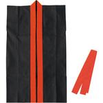 19069 カラー不織布ロングハッピ(ハチマキ付) 赤襟 アーテック[学校教材・教育玩具]