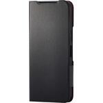 PM-K251PLFUBK Basio active3 ケース レザー 手帳型 マグネット 衝撃吸収 超軽量 薄型 スタンド機能付 UltraSlim エレコム