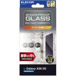 Galaxy A36 5G (SC-54F) ガラスフィルム 画面内指紋認証対応 高透明 衝撃吸収 表面硬度10H 指紋防止 エレコム