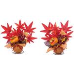 8186-478 秋のディスプレイ・装飾用品 彩り味覚ラップ2個(造花) ストア・エキスプレス