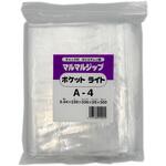 チャック付きポリ袋0.04mmポケット付(マルマルジップ ポケットライト) 丸万