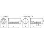 セルフクリンチングスペーサー(SUS304用)(スルータイプ) TDFSS 小箱(ステンレス) ボーセイ