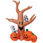 秋のディスプレイ・装飾用品 ハロウィン エアブロードール パンプキンツリー 高さ240cm ストア・エキスプレス