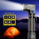首振りポケットLEDライト 充電池乾電池兼用 Nicron(ニクロン)