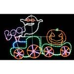 8800-7124 秋のディスプレイ・装飾用品 ハロウィン LEDチューブライト ゴーストトレイン 幅140cm ストア・エキスプレス