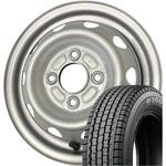 【軽トラ・バン用】スタッドレスタイヤ&ホイール4本set BRIDGESTONE W300 145/80R12 80/78N LT + スチールホイール BRIDGESTONE(ブリヂストン)