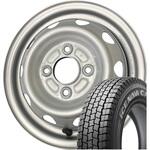 【軽トラ・バン用】スタッドレスタイヤ&ホイール4本set GOODYEAR ICE NAVI CARGO 145/80R12 80/78N LT + スチールホイール Goodyear