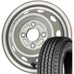 【軽トラ・バン用】 スタッドレスタイヤ アイスガード IG91V 145/80R12 80/78N LT & スチールホイール 4本set YOKOHAMA(横浜ゴム)