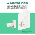 20素子UHF平面アンテナ ブースタ内蔵型 水平偏波用 ブラック色 サン電子