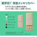 BC1B-EC 平面アンテナ用背面スッキリカバー ベージュ色 サン電子