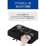 パソコンケース メッシュポケット 撥水 薄型 耐衝撃 ダブルファスナー スリーブ エレコム