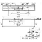 LEDライトユニット形ベースライト Myシリーズ  非常用照明器具 40形 埋込形 190幅 グレアカット[AB](一般)タイプ 【受注生産品】 三菱電機