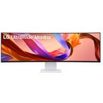 49U950A-W 49インチ 曲面型ウルトラワイド液晶ディスプレイ(5120x1440/IPS/アンチグレア/HDMI/DP/Type-C(PD90W)/スピーカー/高さ調整/スイベル/3年保証) LG