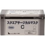 433060 スクエアサージカルマスク C ホワイト 1ケース 50枚×40箱入 長谷川綿行