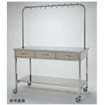 点滴処置台引出付 柏ステンレス工業