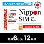 Nippon SIM 法人専用 毎月6GB/12か月 DHA Corporation