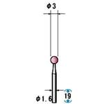 ミニチュア軸付砥石 WA 10本入 NSK(ナカニシ)