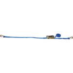 R20KAC010-AC030A ラッシングベルトベルト荷締機ラチェットバックル式両端ナローフック付 テザック