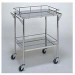 ステンレスワゴン回診車 静音仕様 柏ステンレス工業