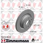 輸入車用ブレーキディスク(1枚) Zimmermann 車用ディスクローター