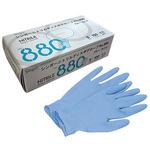 ニトリルディスポグローブ No.880 ブルー粉付 宇都宮製作[手袋]