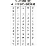 TKA-TD44 テクノタッチ回転印 欧文手形用 5連年号2連式 サンビー