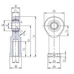 - ロッドエンド 無給油 めねじ 右ねじタイプ モノタロウ 60868676